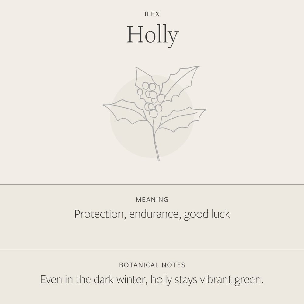 Holly December Birth Flower Cute Engraved Necklace - Picture 6 of 16